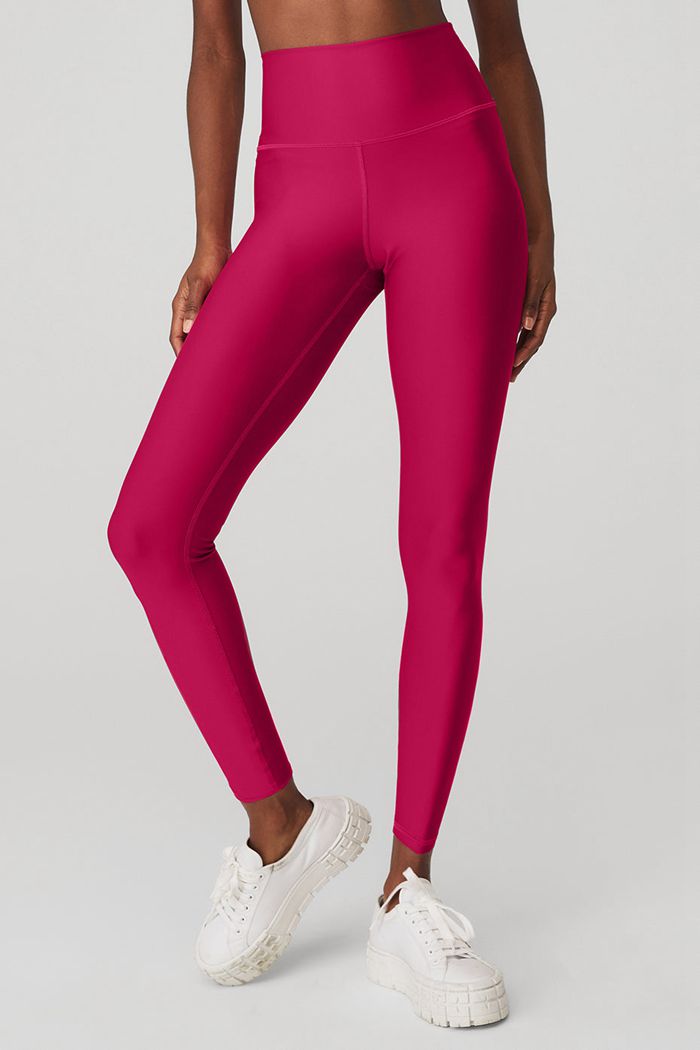 Red Alo Yoga 7/8 High-Waist Airlift Women's Leggings | 15684UEZL