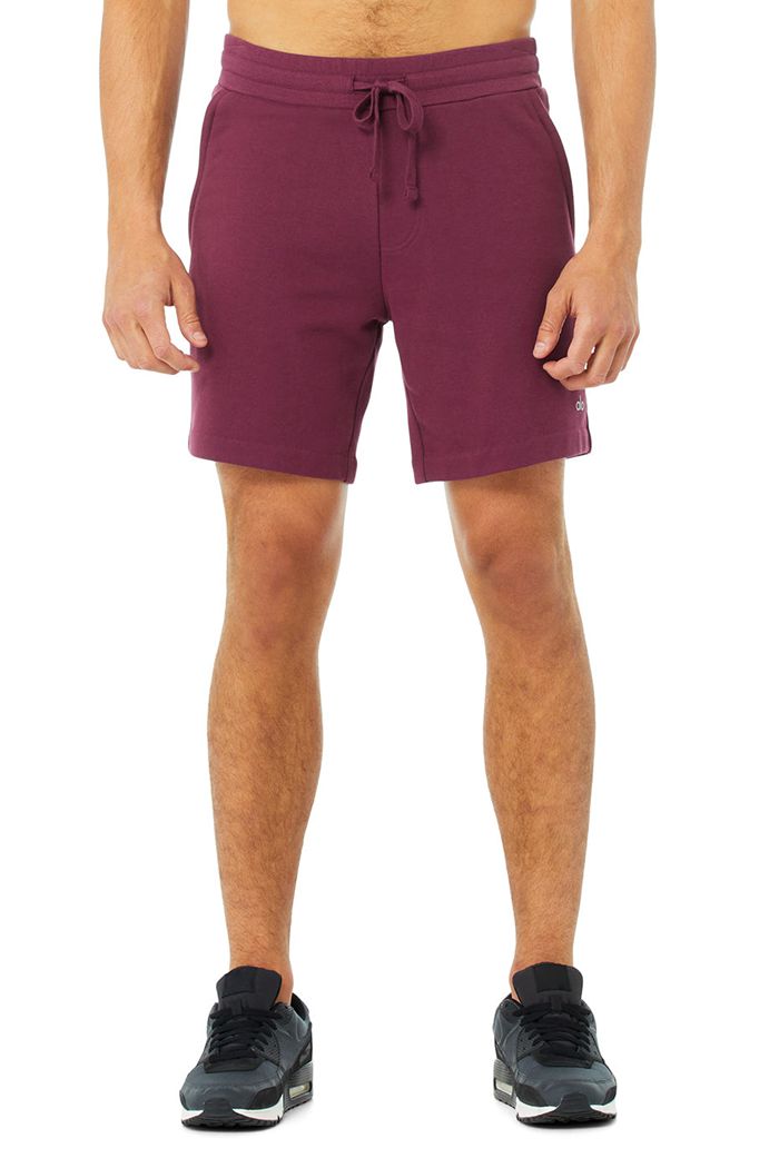 Red Alo Yoga Chill Men's Short | 95108PXKM