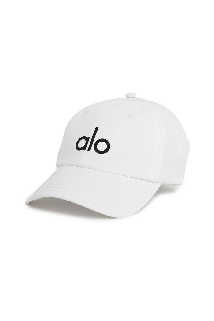 White Alo Yoga Performance Off-Duty Men's Cap | 72186ADVG