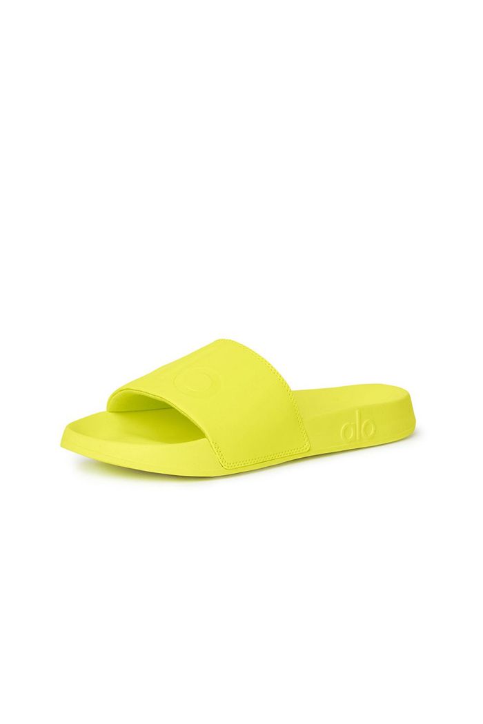 Yellow Alo Yoga It Slide 2 Women's Shoes | 51942GQFH