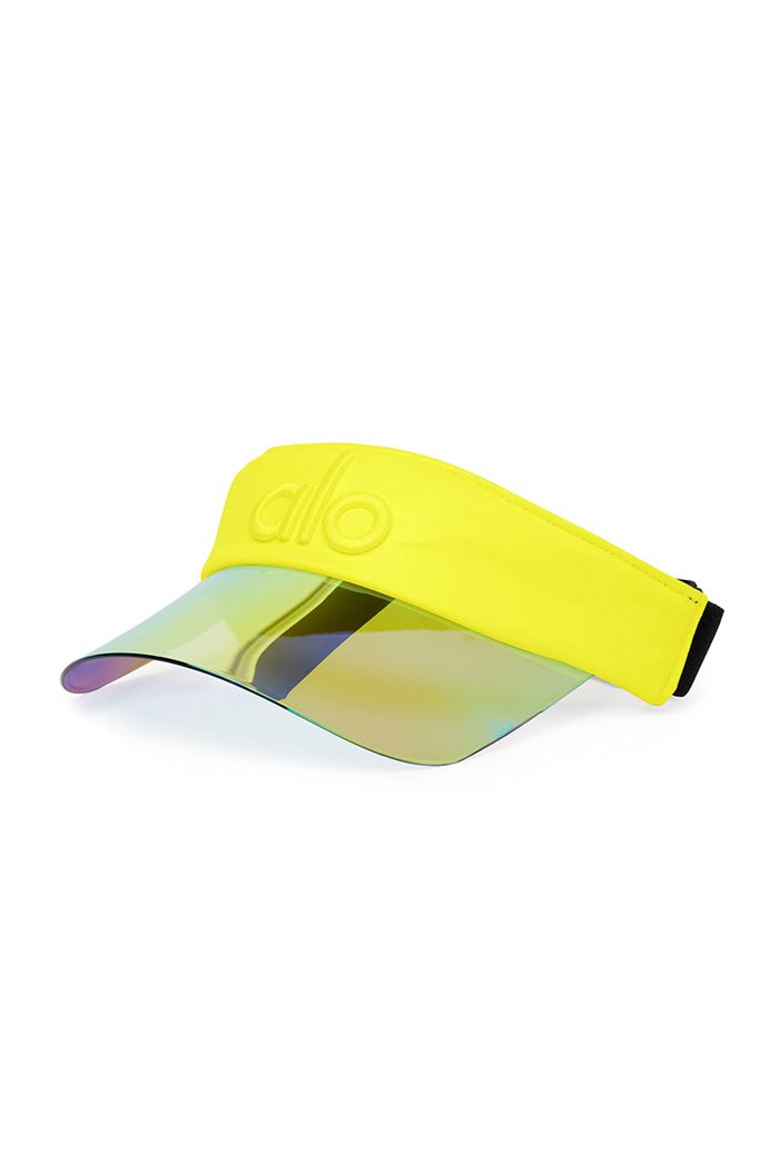 Yellow Alo Yoga Solar Women's Visor | 34097WQDY