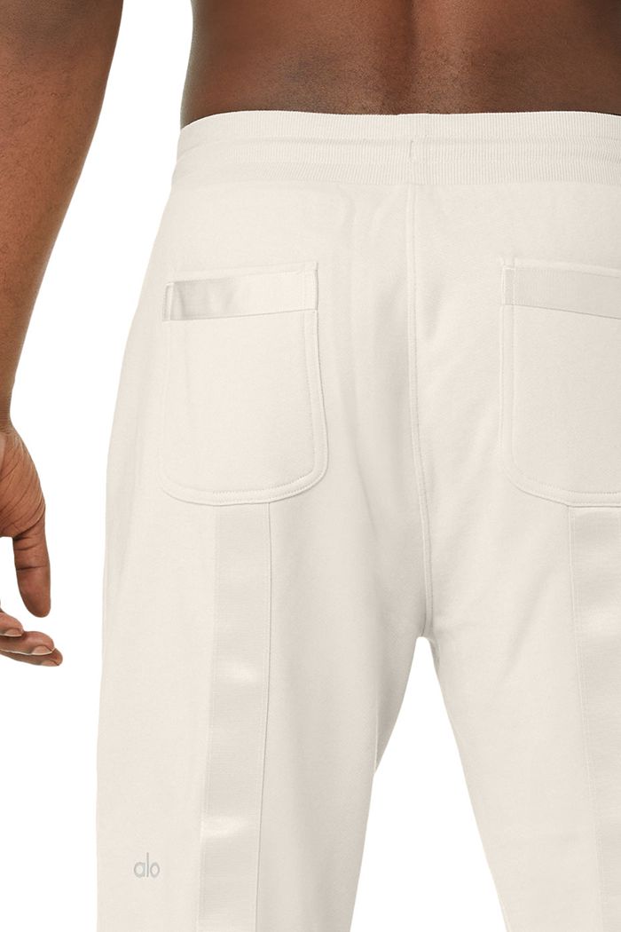 Beige Alo Yoga Nomadic Sweat Men's Pants | 73524UDAF