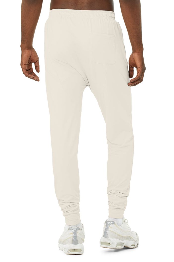 Beige Alo Yoga Revitalize Men's Pants | 24901RUGT