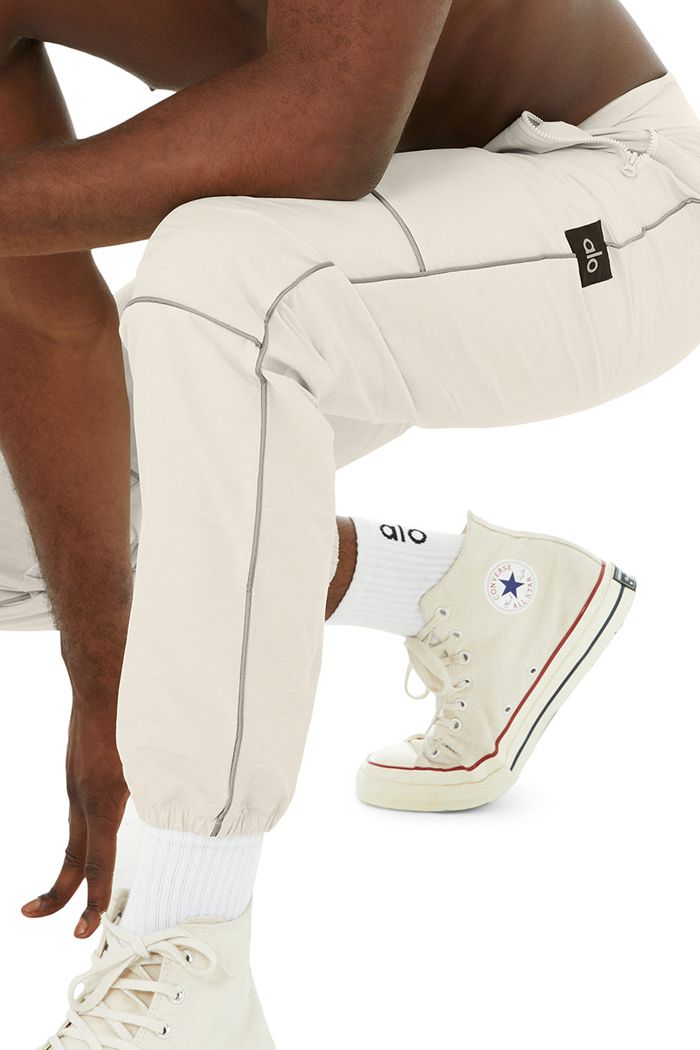 Beige Alo Yoga Torrent Track Sweat Men's Pants | 14802GQFC