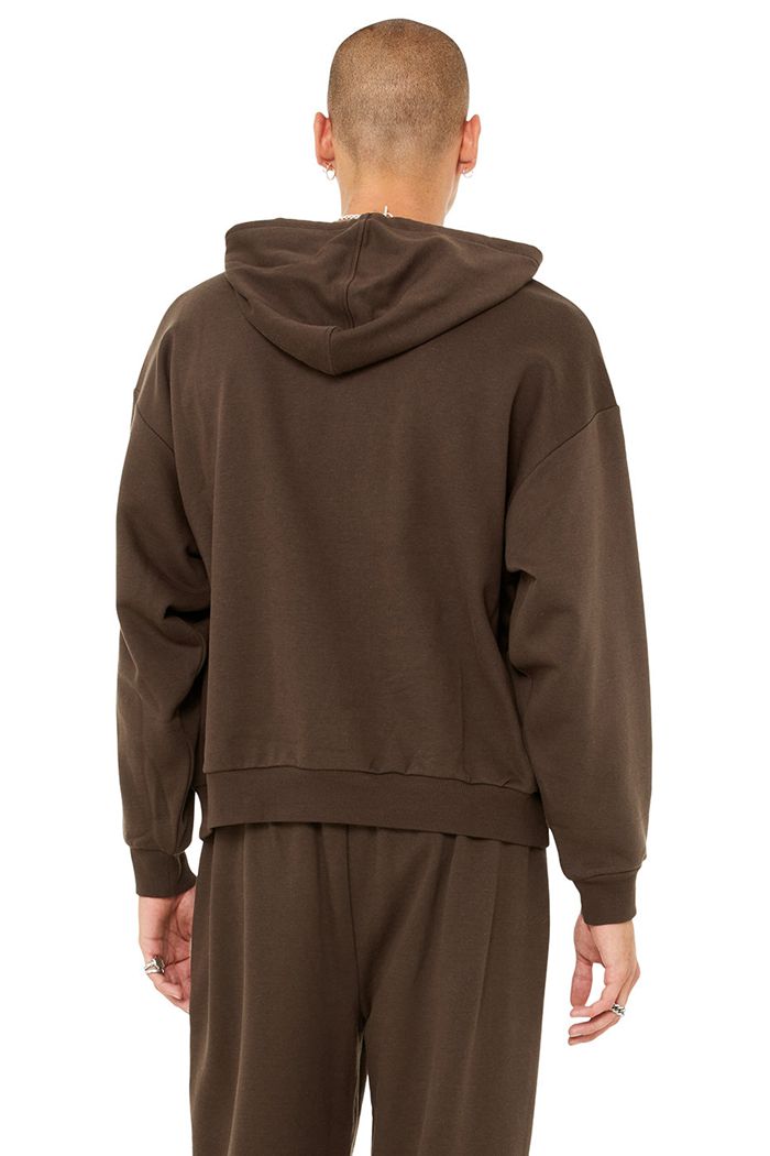 Black Alo Yoga Accolade Men's Hoodie | 15392UQJB