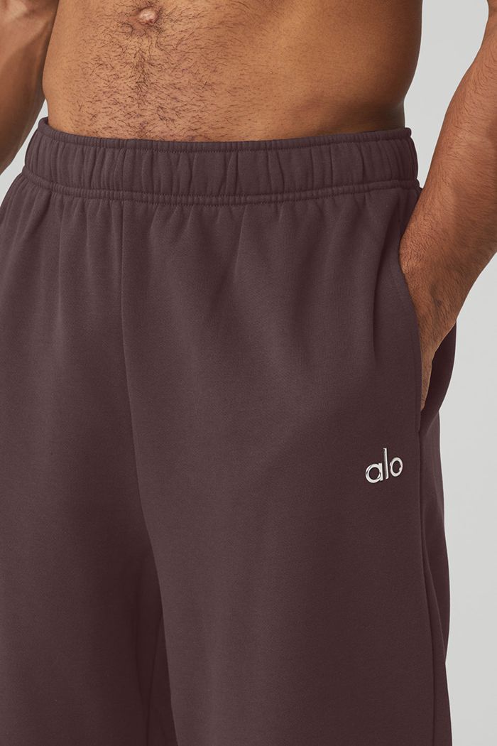 Black Alo Yoga Accolade Straight Leg Sweat Men's Pants | 31450HKIV