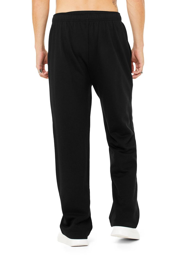 Black Alo Yoga Accolade Straight Leg Sweat Men's Pants | 47583VMQI