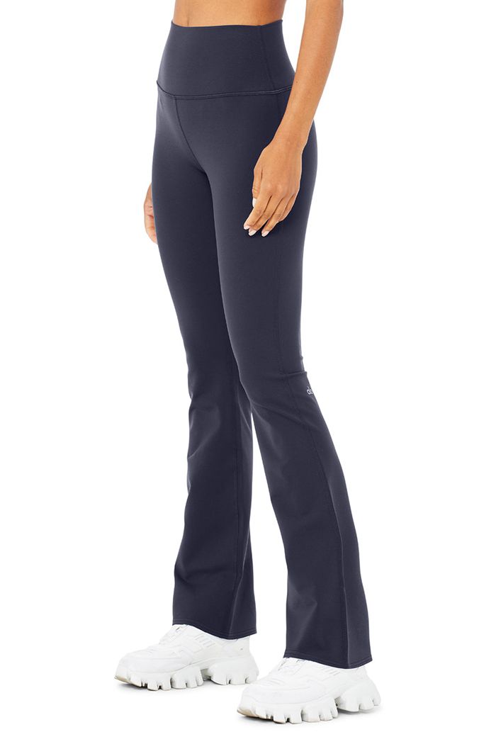 Black Alo Yoga Airbrush High-Waist Bootcut Women's Leggings | 21384JTCF