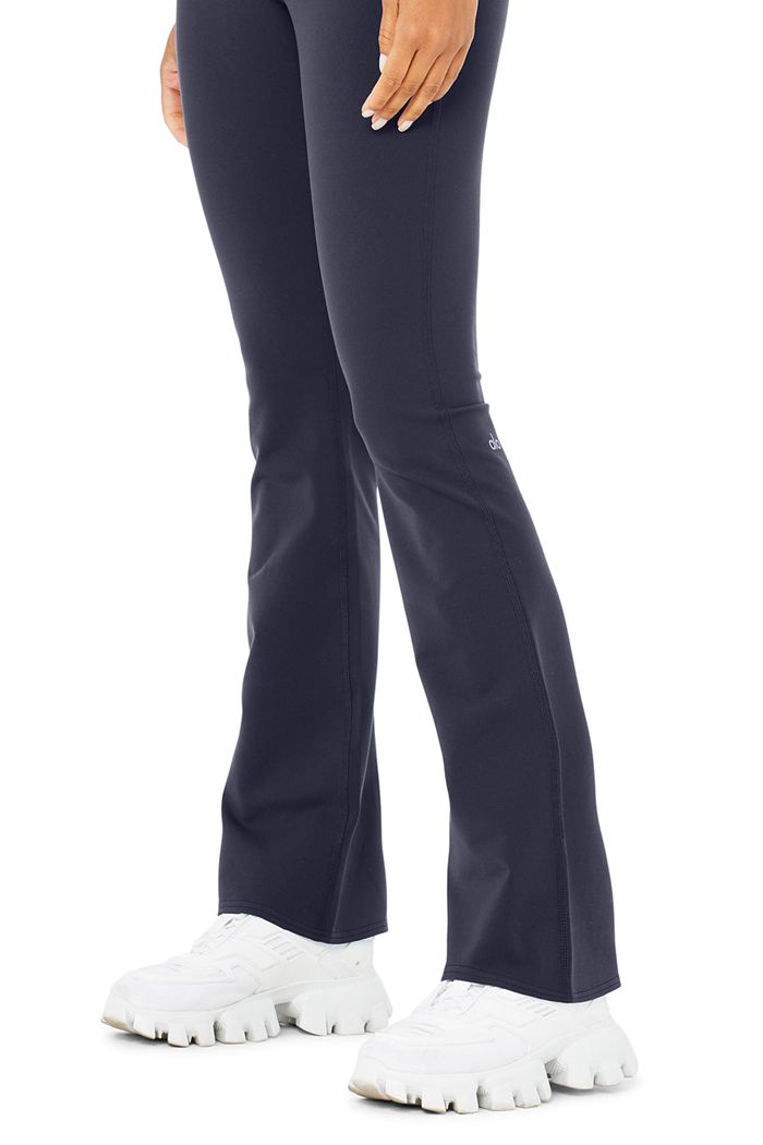 Black Alo Yoga Airbrush High-Waist Bootcut Women's Leggings | 21384JTCF