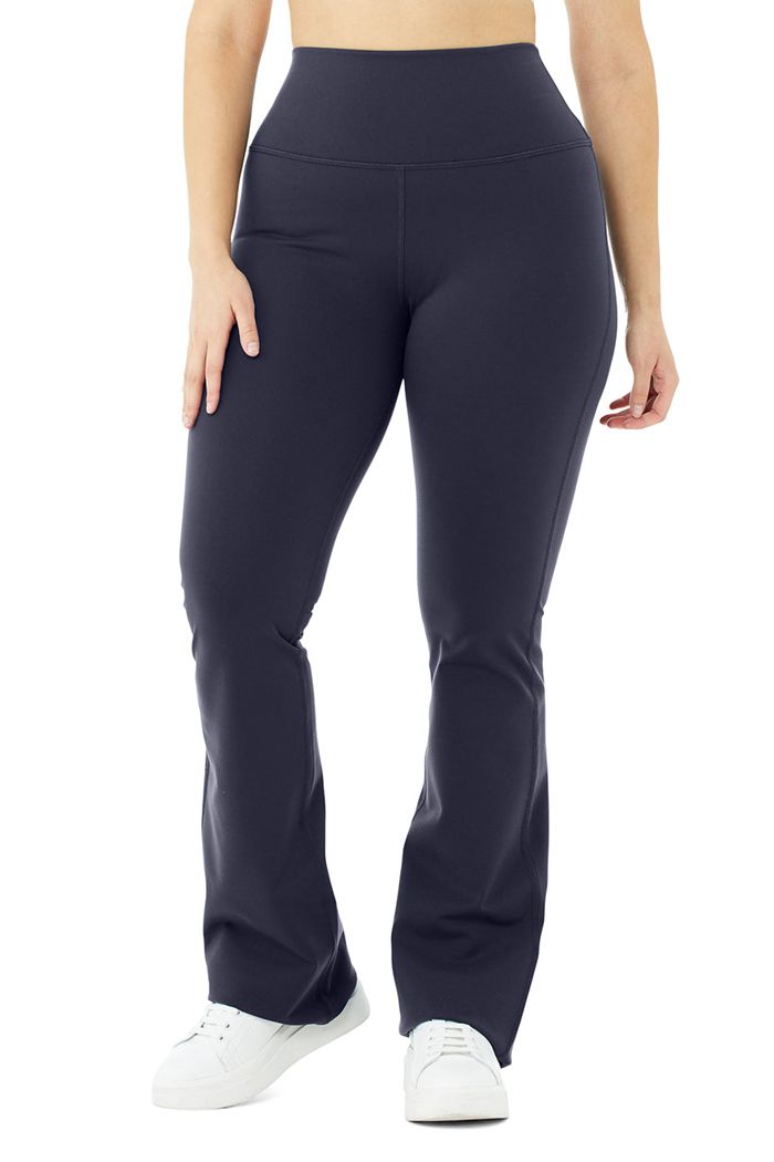 Black Alo Yoga Airbrush High-Waist Bootcut Women's Leggings | 21384JTCF