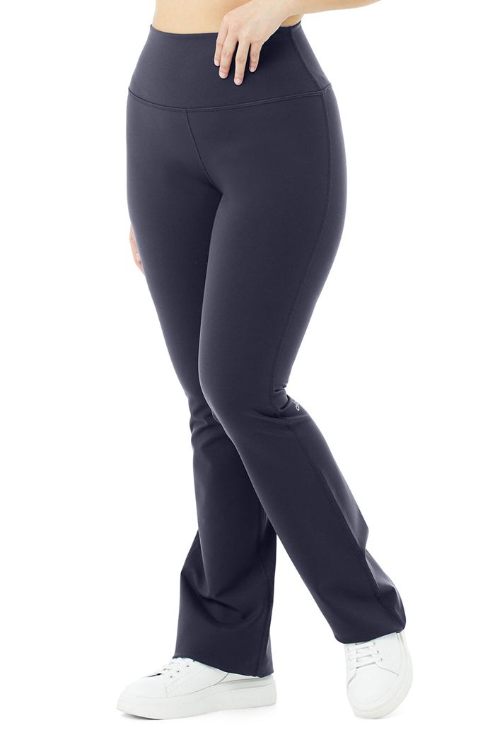 Black Alo Yoga Airbrush High-Waist Bootcut Women's Leggings | 21384JTCF