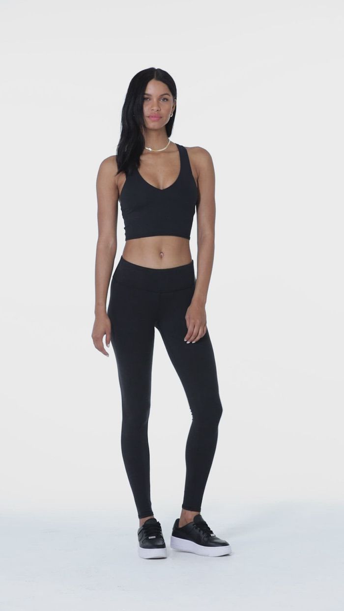 Black Alo Yoga Airbrush Women's Leggings | 67231VBER