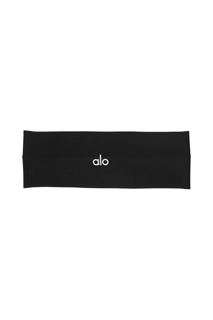 Black Alo Yoga Airlift Women's Headband | 03184ESNP