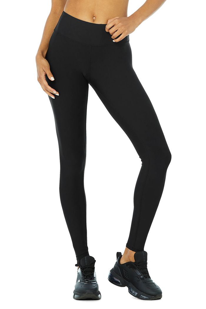 Black Alo Yoga Airlift Women\'s Leggings | 80594TSCQ