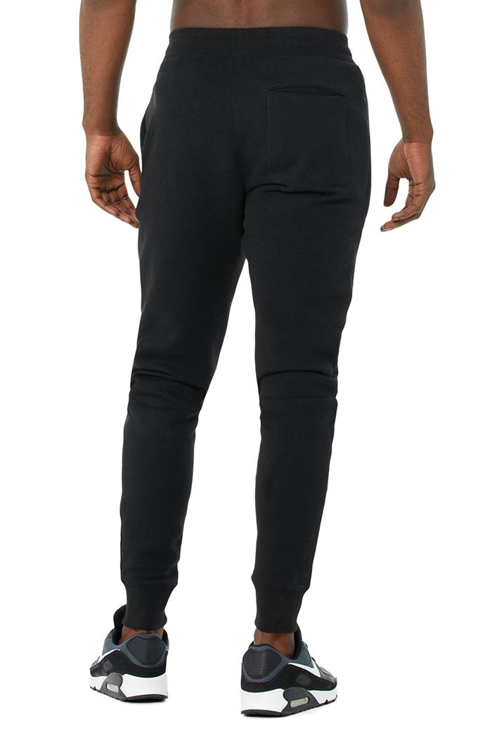 Black Alo Yoga Baseline Sweat Men's Pants | 51094EHOZ