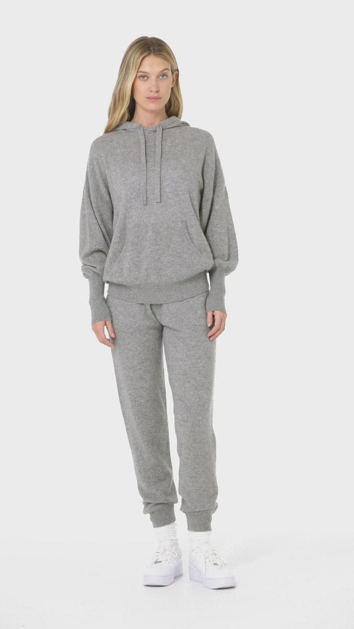 Black Alo Yoga Cashmere Jet Set Women's Hoodie | 62079EUSW