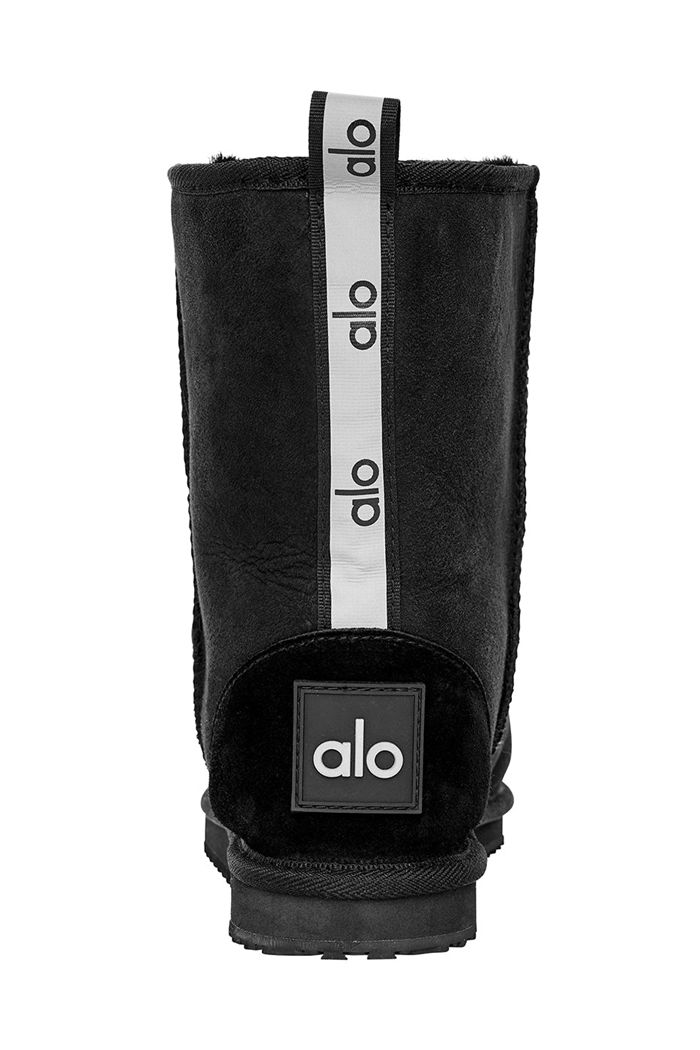 Black Alo Yoga Chill Boot Women's Shoes | 05417GUIB