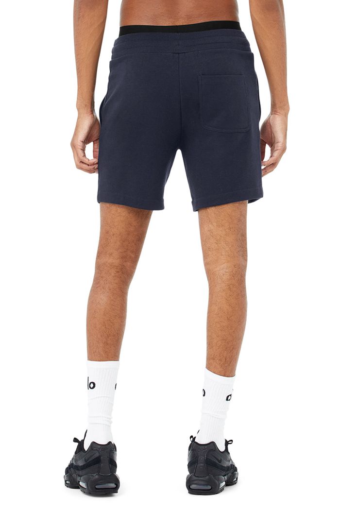 Black Alo Yoga Chill Men's Short | 25340QHKS