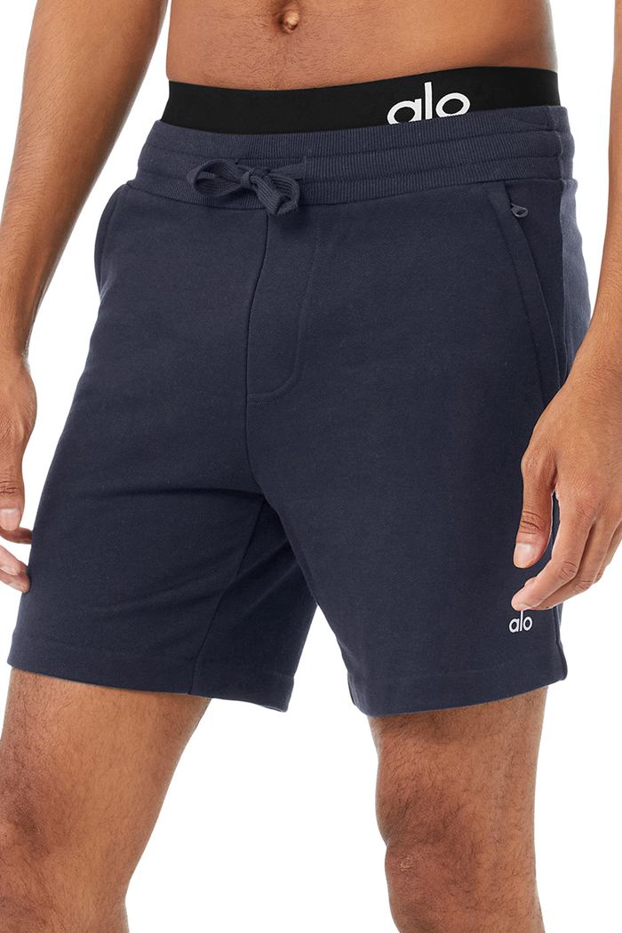 Black Alo Yoga Chill Men's Short | 25340QHKS