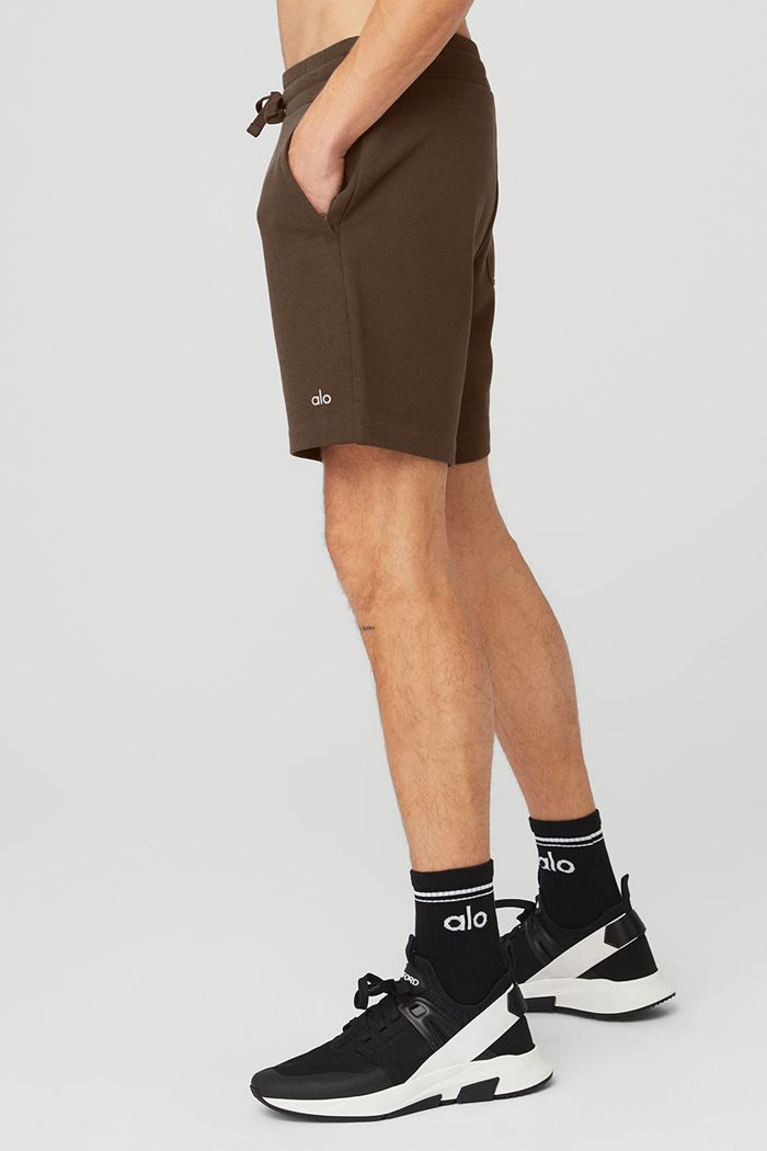 Black Alo Yoga Chill Men's Short | 40682HQKX