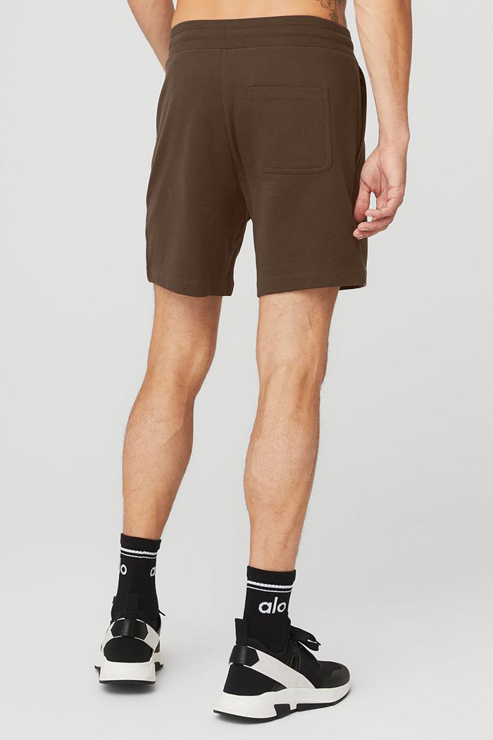 Black Alo Yoga Chill Men's Short | 40682HQKX