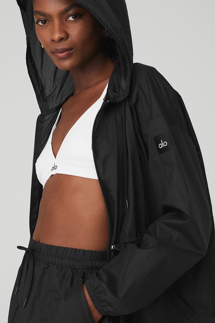 Black Alo Yoga Cloud Nine Women's Jackets | 31542KBUR