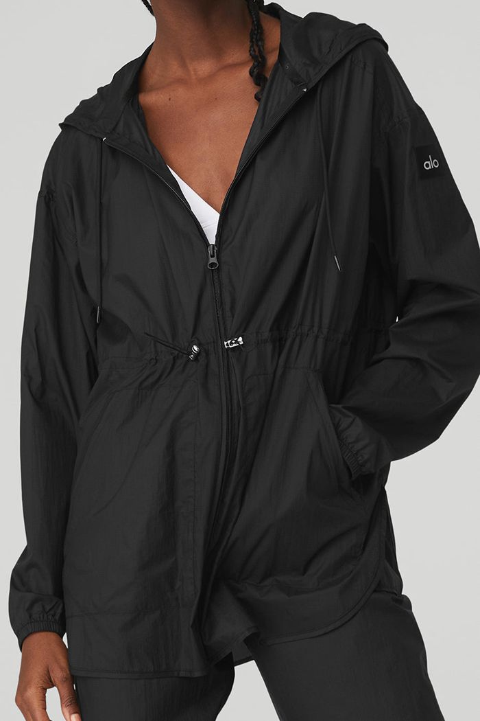 Black Alo Yoga Cloud Nine Women's Jackets | 31542KBUR