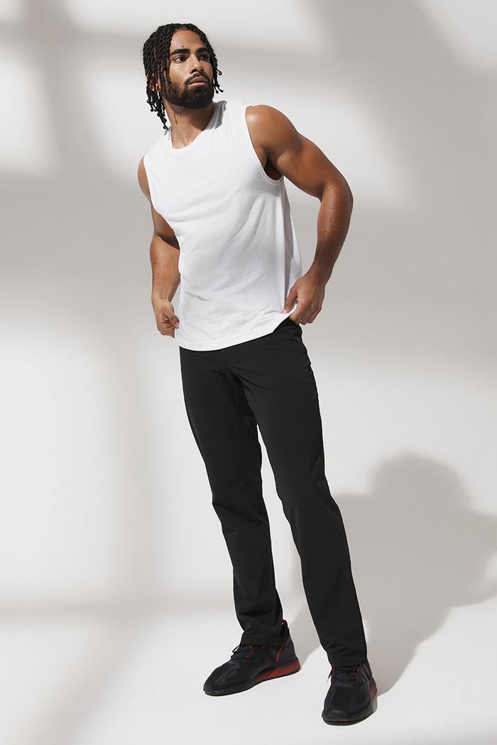 Black Alo Yoga Day and Night Men's Pants | 57068MKIL