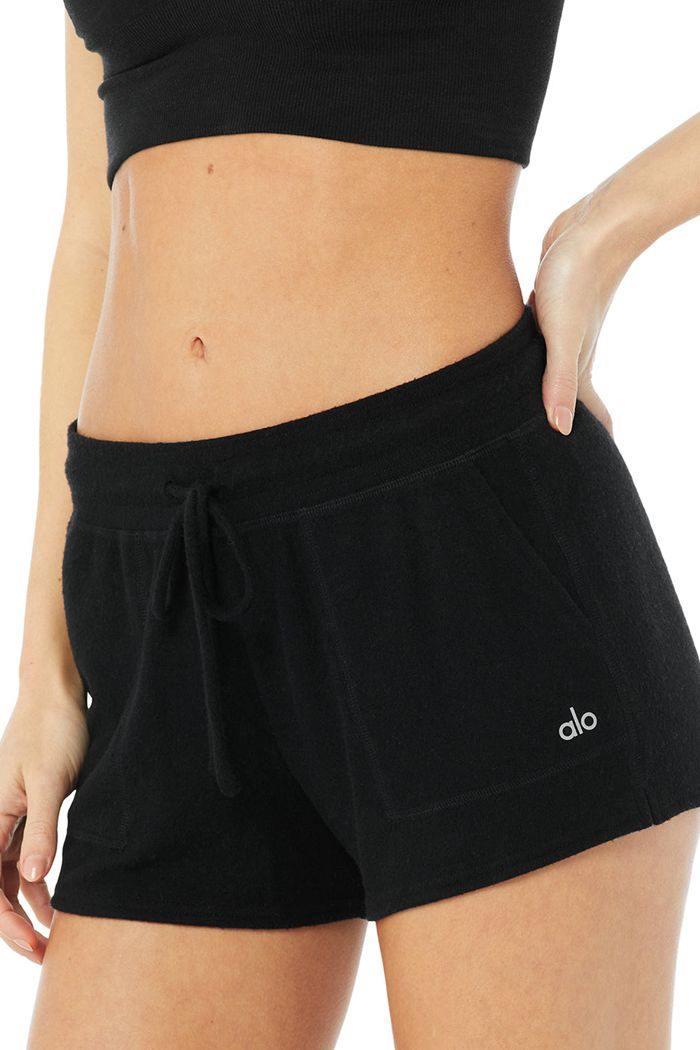 Black Alo Yoga Daze Women's Short | 41937UBAN