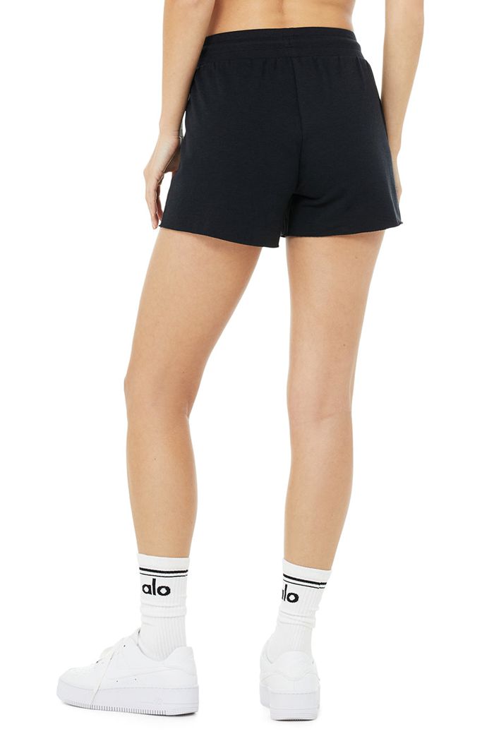 Black Alo Yoga Dreamy Women's Short | 80521HWGB