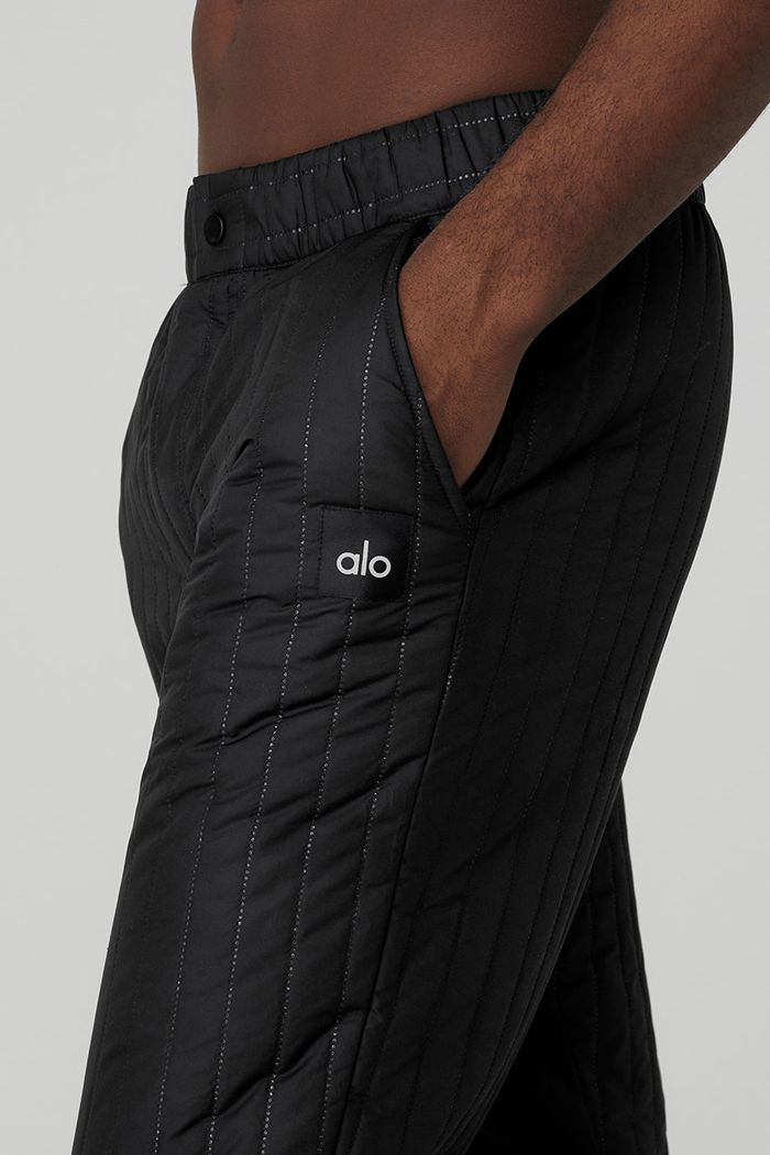 Black Alo Yoga Future Men's Pants | 26584APFO