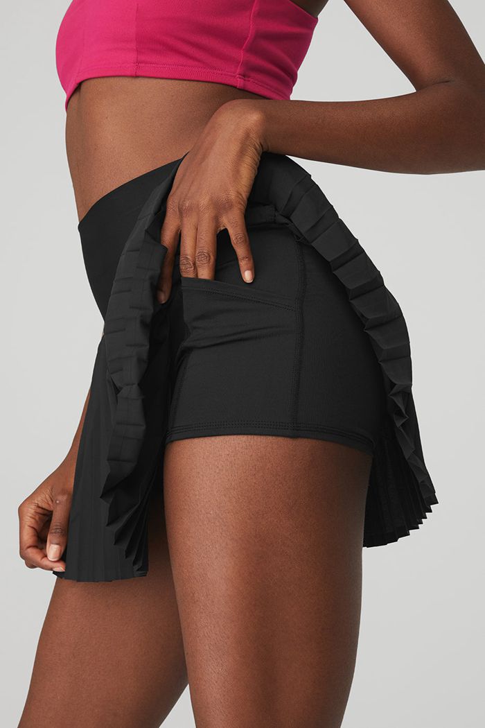 Black Alo Yoga Grand Slam Tennis Women's Skirts | 48062EXRD