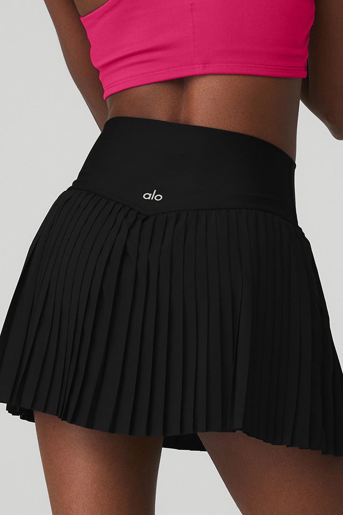 Black Alo Yoga Grand Slam Tennis Women's Skirts | 48062EXRD