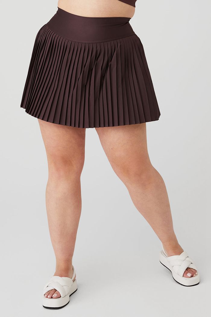 Black Alo Yoga Grand Slam Tennis Women's Skirts | 64092XYHO