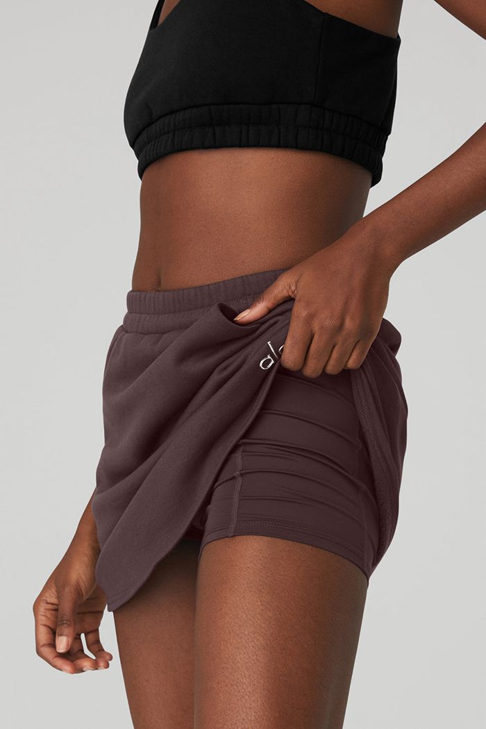 Black Alo Yoga High-Waist Accolade Women's Skirts | 76981OSHG