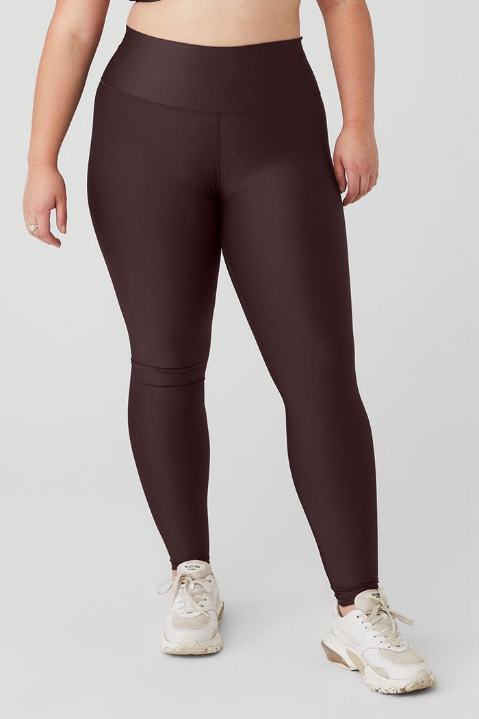 Black Alo Yoga High-Waist Airlift Women's Leggings | 24931GZXE