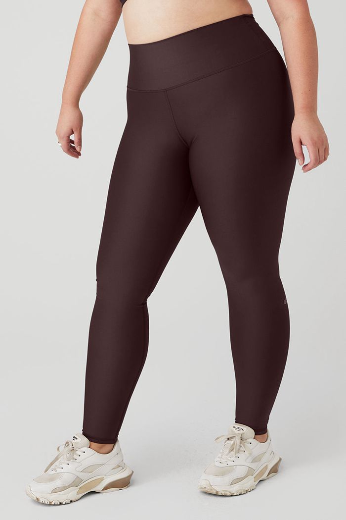 Black Alo Yoga High-Waist Airlift Women's Leggings | 24931GZXE