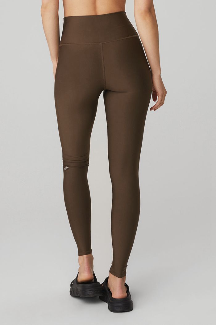 Black Alo Yoga High-Waist Airlift Women's Leggings | 34256JQHB