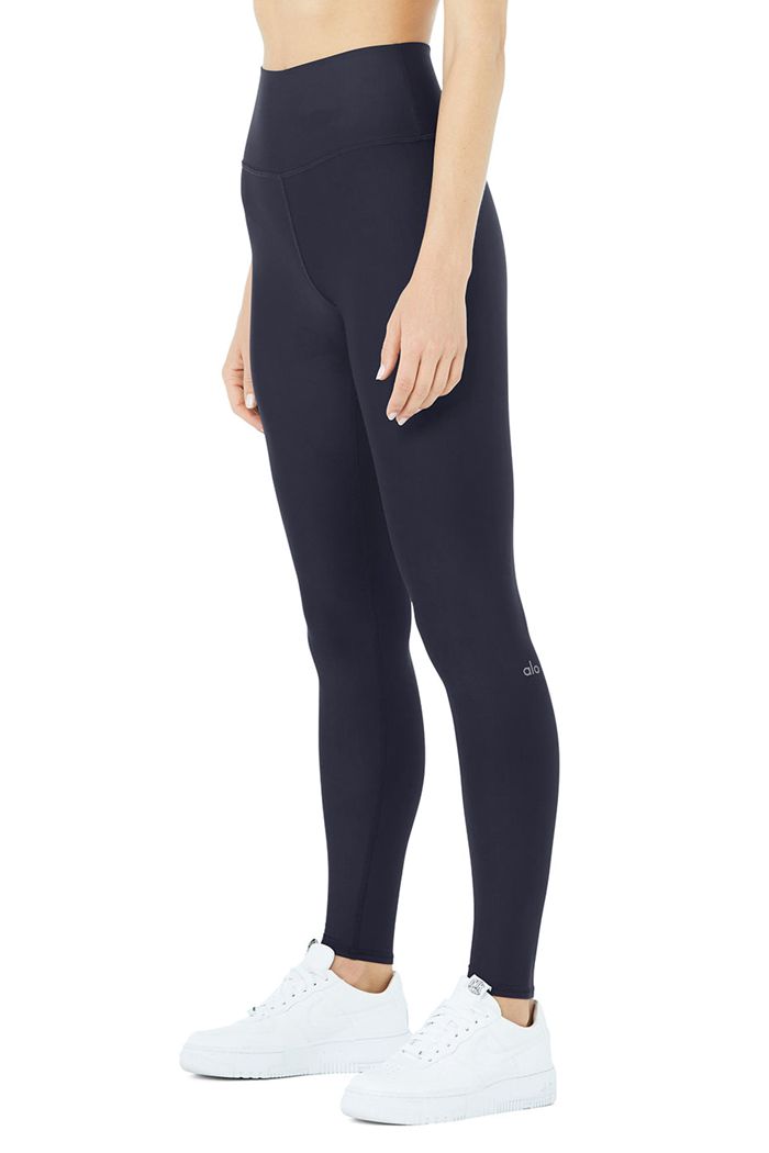 Black Alo Yoga High-Waist Airlift Women's Leggings | 41869RMVT