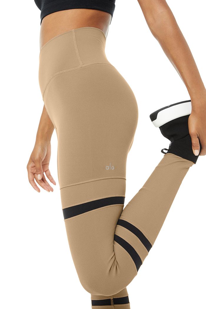 Black Alo Yoga High-Waist Legit Women's Leggings | 57698ZXLV