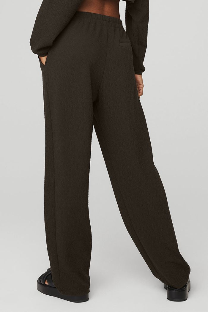 Black Alo Yoga High-Waist Tailored Sweat Women's Pants | 78290TOYB