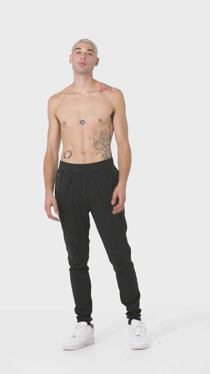 Black Alo Yoga Impel Sweat Men's Pants | 12530QZUW