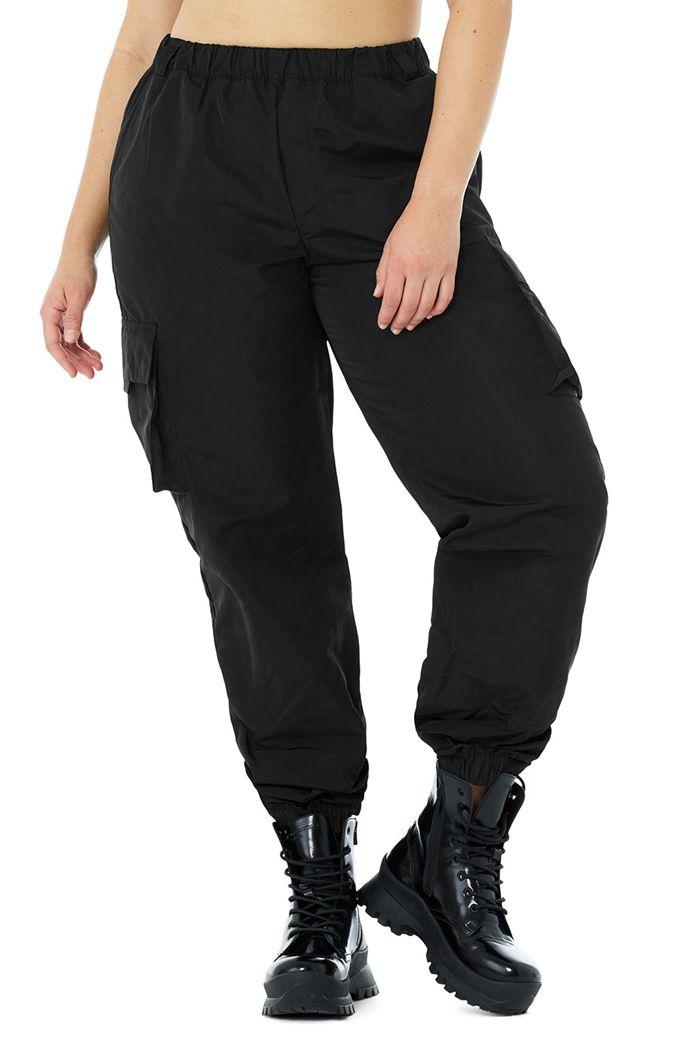 Black Alo Yoga It Girl Women's Pants | 02754PUXC