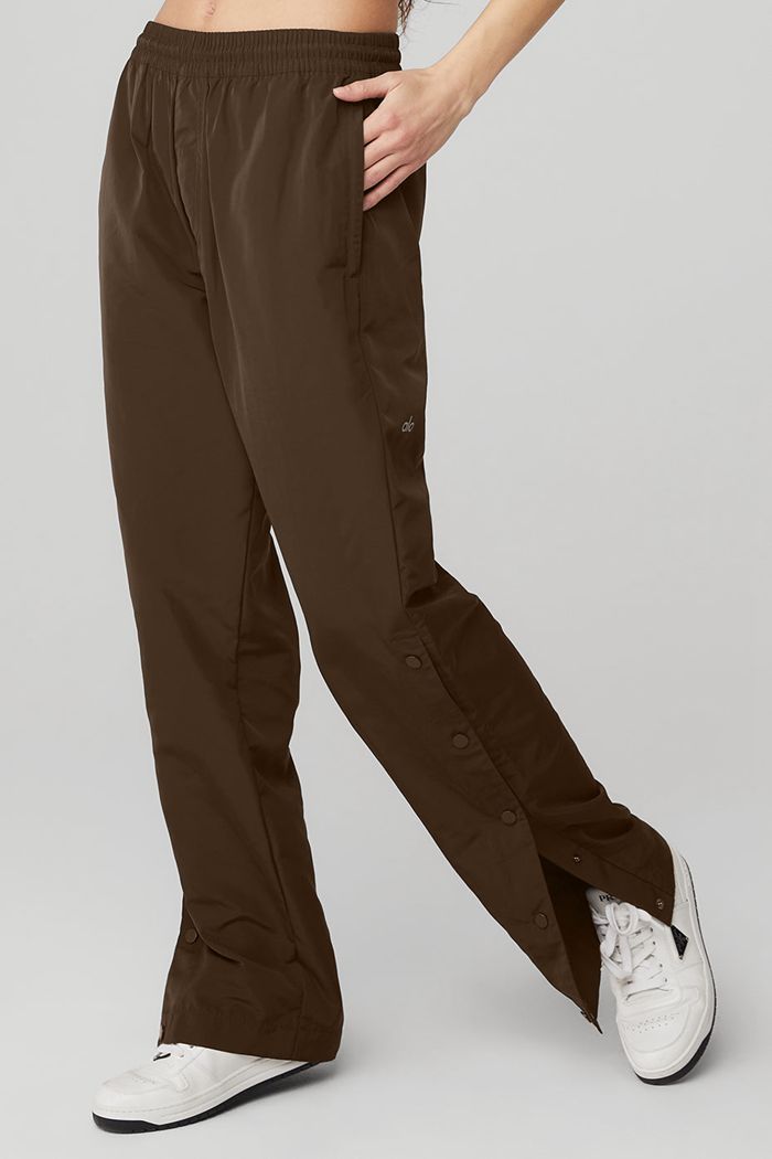 Black Alo Yoga Legend Snap Women's Pants | 09154NYVC