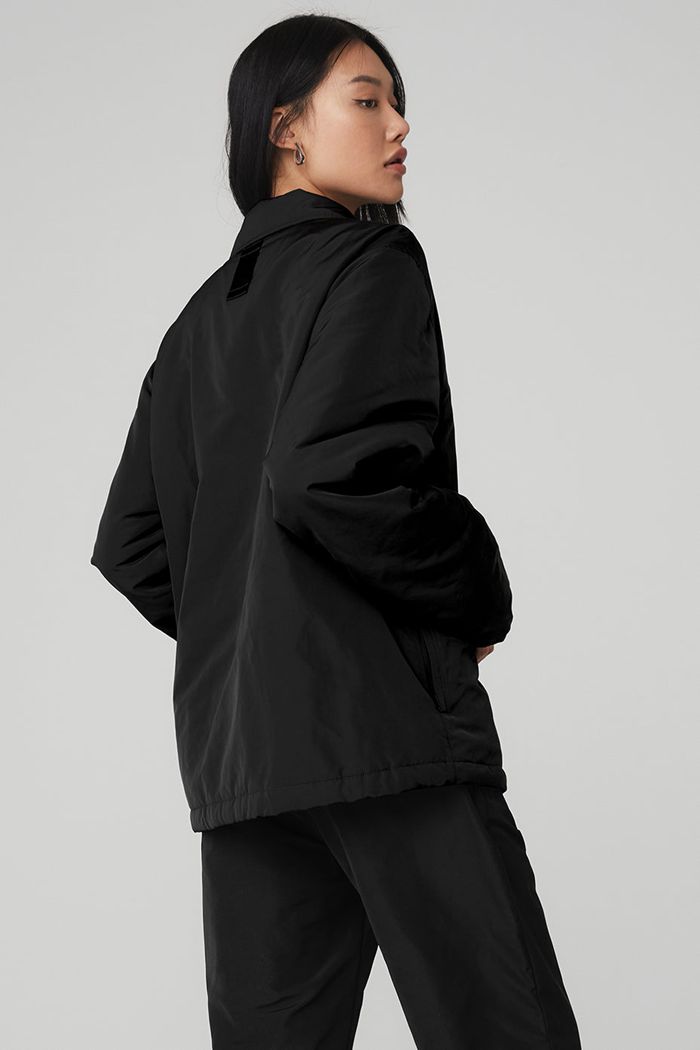 Black Alo Yoga Legend Women's Jackets | 30741WEHF