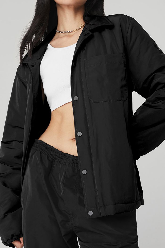 Black Alo Yoga Legend Women's Jackets | 30741WEHF