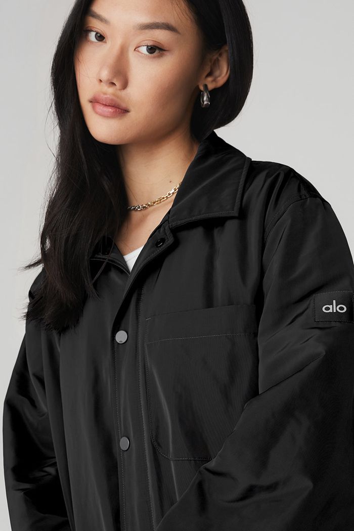 Black Alo Yoga Legend Women's Jackets | 30741WEHF