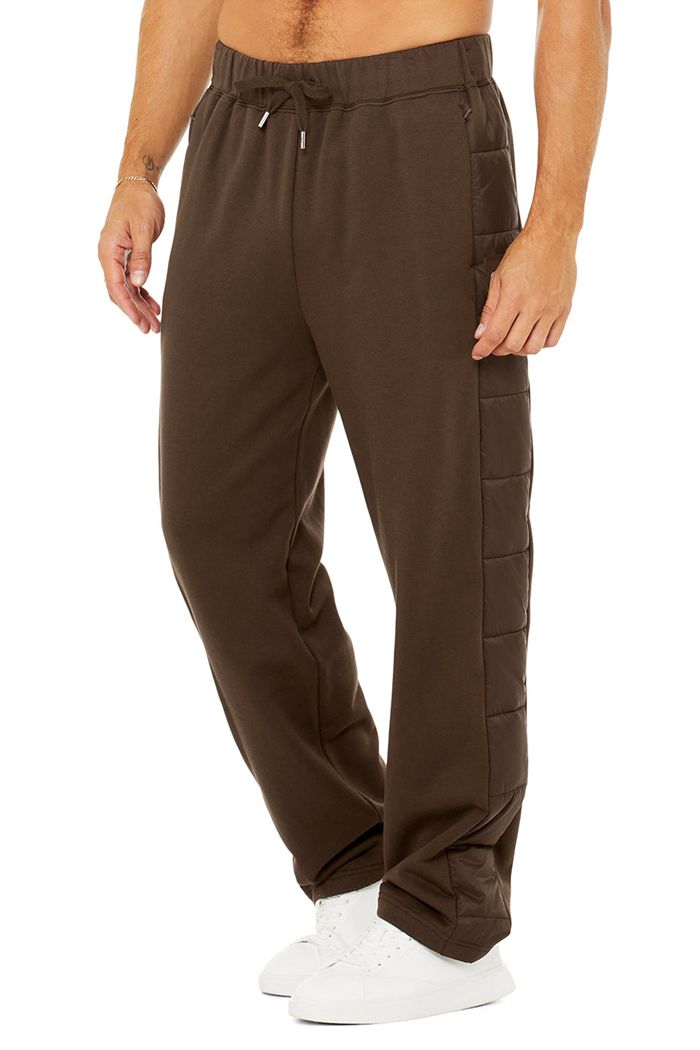 Black Alo Yoga Mash Up Sweat Men's Pants | 78042IFNM