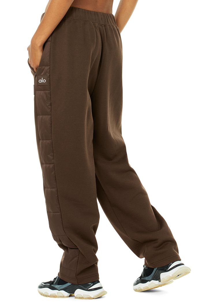 Black Alo Yoga Mash Up Sweat Women's Pants | 81546OTZI