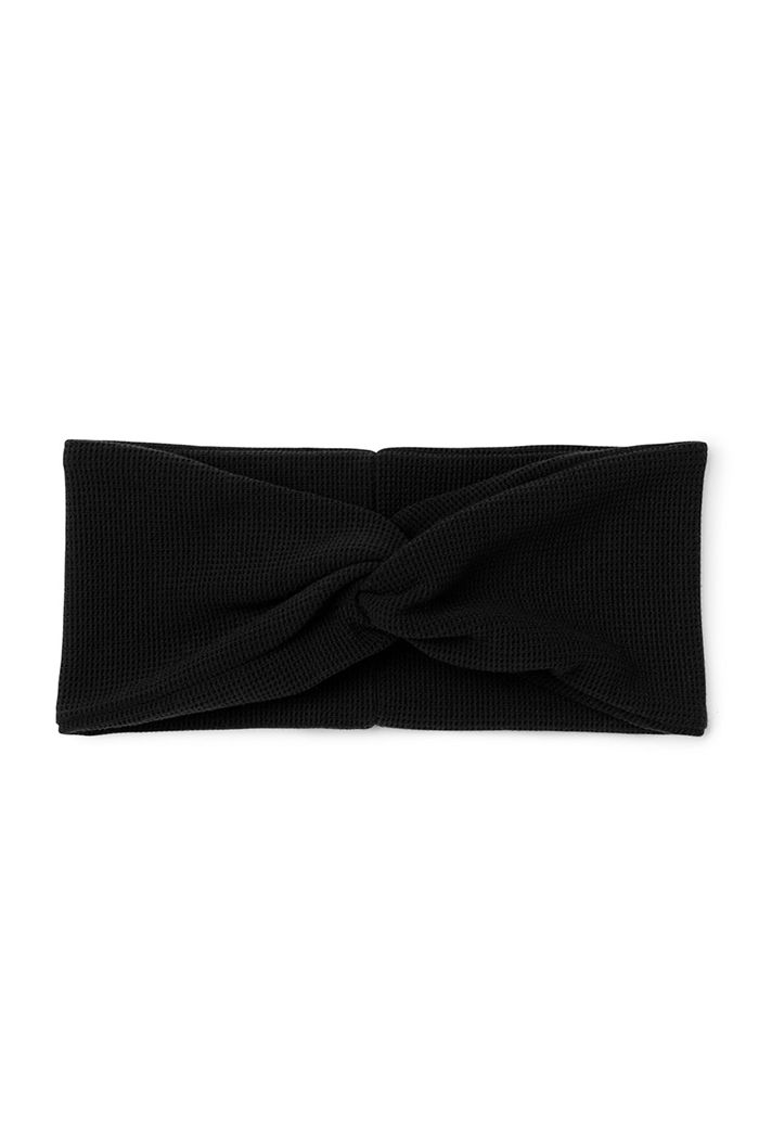 Black Alo Yoga Micro Waffle Women\'s Headband | 25891QMJP